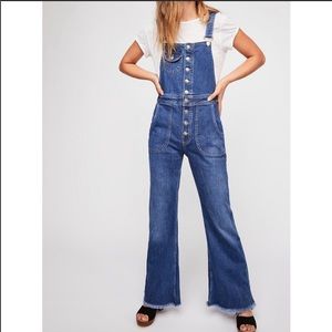 Free People Alvin Flared Overalls